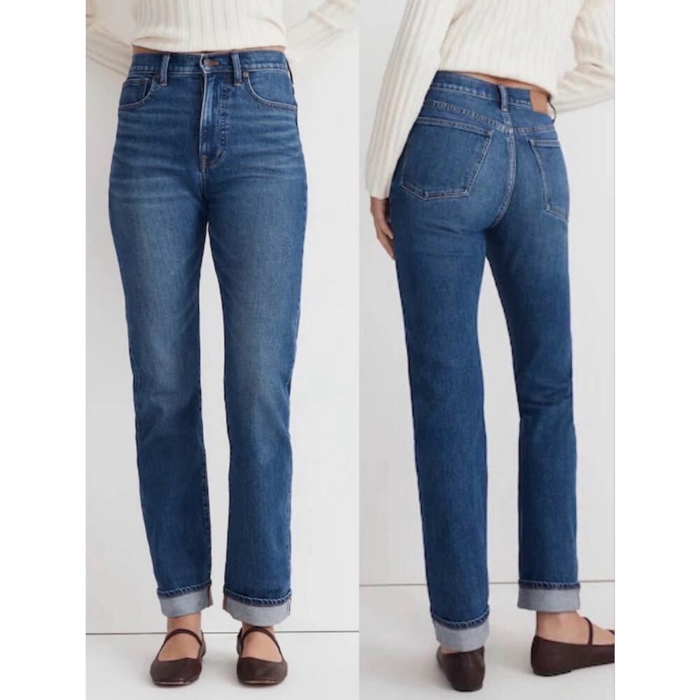 Madewell NEW Curvy 90’s Straight Jeans Size 24P High Rise NWT
